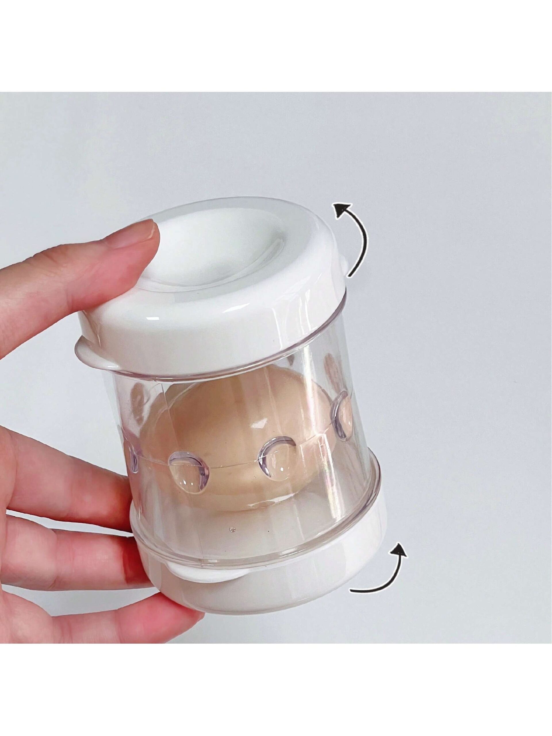http___img.ltwebstatic.com_images3_spmp_2024_11_26_c4_1732601712bf73ae9ca77431dcf1a357a6ebbe8dab_square Handheld Automatic Egg Peeler - Quick & Easy Hard Boiled Shell Remover, Durable Plastic Kitchen Gadget For Home/Restaurant/Outdoor Use, Egg Shaker, Perfect For Making Salads, No Batteries Required, Good Quality, Time Saver - Image 1