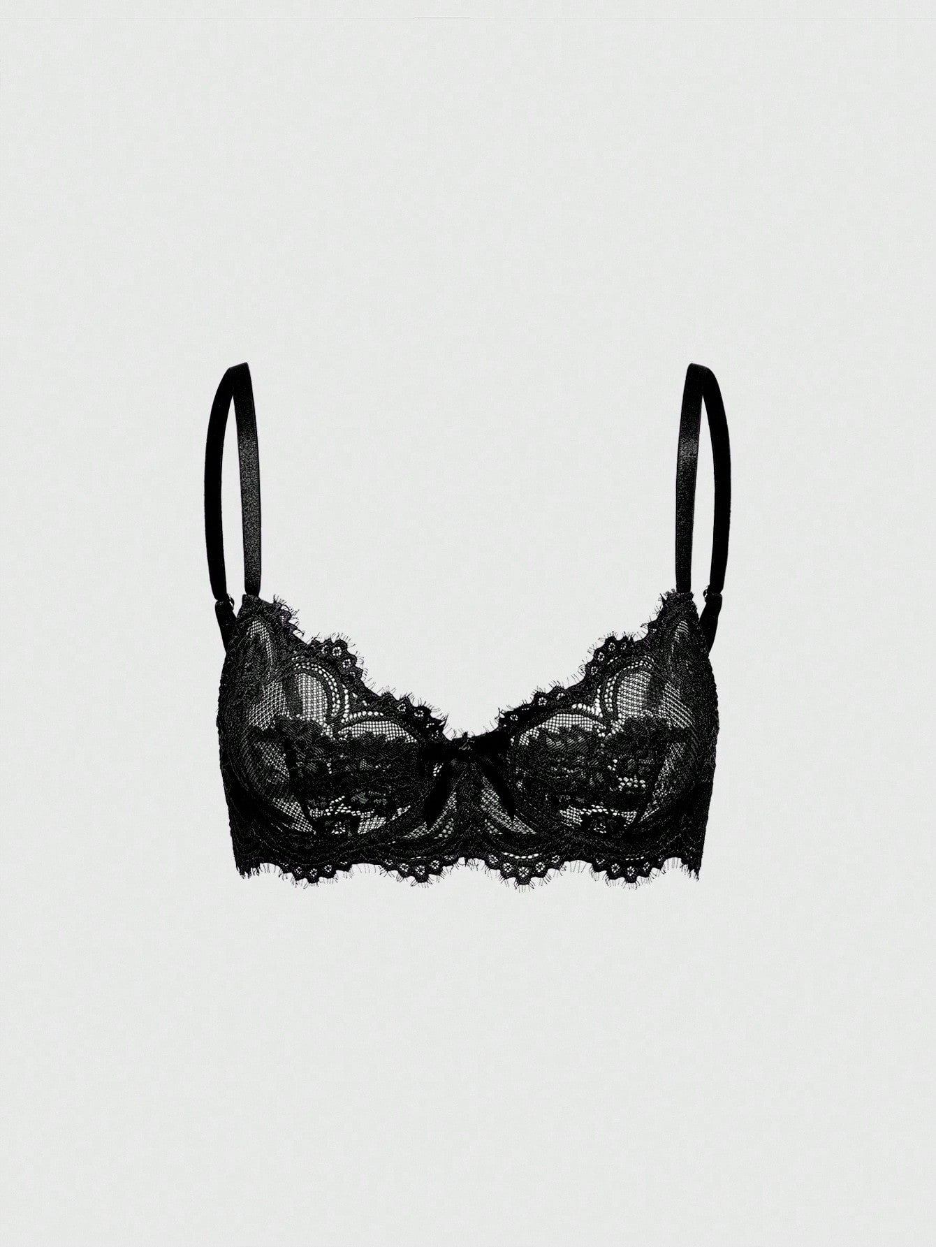 http___img.ltwebstatic.com_v4_j_pi_2025_09_04_b3_175695011956c04bc5f8e093bcf8e3c4eb89d44957 ROMWE Goth Women's Fashion Floral Lace Underwire Triangle Cup Bra - Image 1
