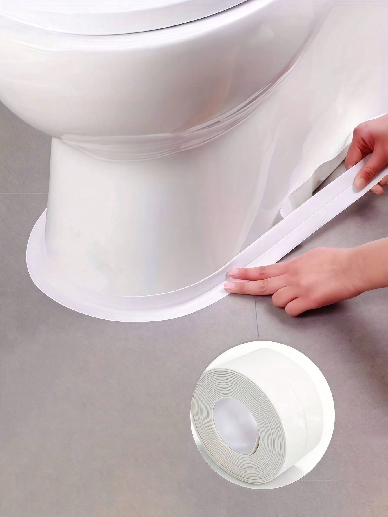 http___img.ltwebstatic.com_v4_j_spmp_2025_05_08_01_174667222937f4a8b55d1e37df7f2245077fc48cc1 1 Roll Waterproof Sealing Tape, PVC Self-Adhesive Sealant Strip, Mold-Proof Sealing Strip For Kitchen And Bathroom Sink, Home Decor Vinyl Sticker, Party Decorations, Birthday And Graduation Gifts Wall Decor Room Decor Stickers - Image 1