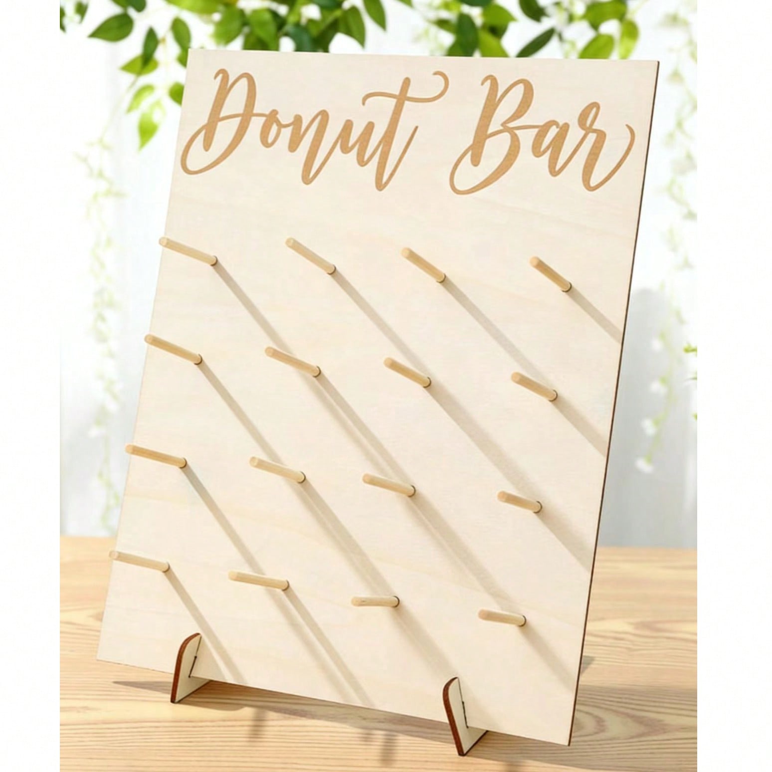http___img.ltwebstatic.com_v4_j_spmp_2026_03_02_a7_1772411240ae47a0eaa1bee9421702e95f4ba6bb1b_square 16-Hole Wooden Donut Display Stand, Home Donut Display Rack, Party Food Display Shelf, Birthday Wedding Family Gathering Food Stand, Donut Display Wooden Rack, Thanksgiving Christmas 2025 New Year Party Kitchen Cooking Rack - Image 1