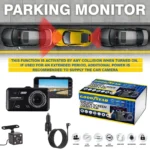 Dual Lens Touch Screen Car Dash Cam with Rear Camera 4" HD Display Night Vision - Image 7
