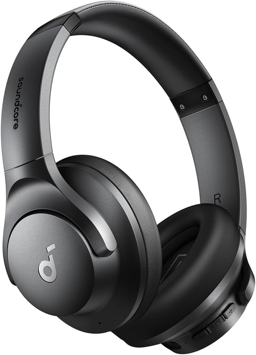 51V2SOMrpXL._AC_SL1200_ (1) soundcore by Anker Q20i Hybrid Active Noise Cancelling Foldable Headphones, Wireless Over-Ear Bluetooth, 40H Long ANC Playtime, Hi-Res Audio, Big Bass, Customize via an App, Transparency Mode (Black) - Image 1
