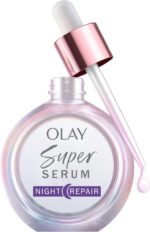 Olay Super Serum Night Repair, Hydrating Face Serum with Niacinamide, Peptide, Anti-Ageing & Brightening Skincare for a Youthful Glow, 30ml
