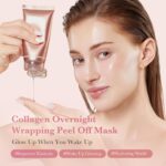 medicube Wrapping Mask Collagen Overnight Peel Off Facial Mask | Elasticity & Hydration Care For Firmer-Looking, Radiant Skin | Hydrolyzed Collagen For... - Image 5
