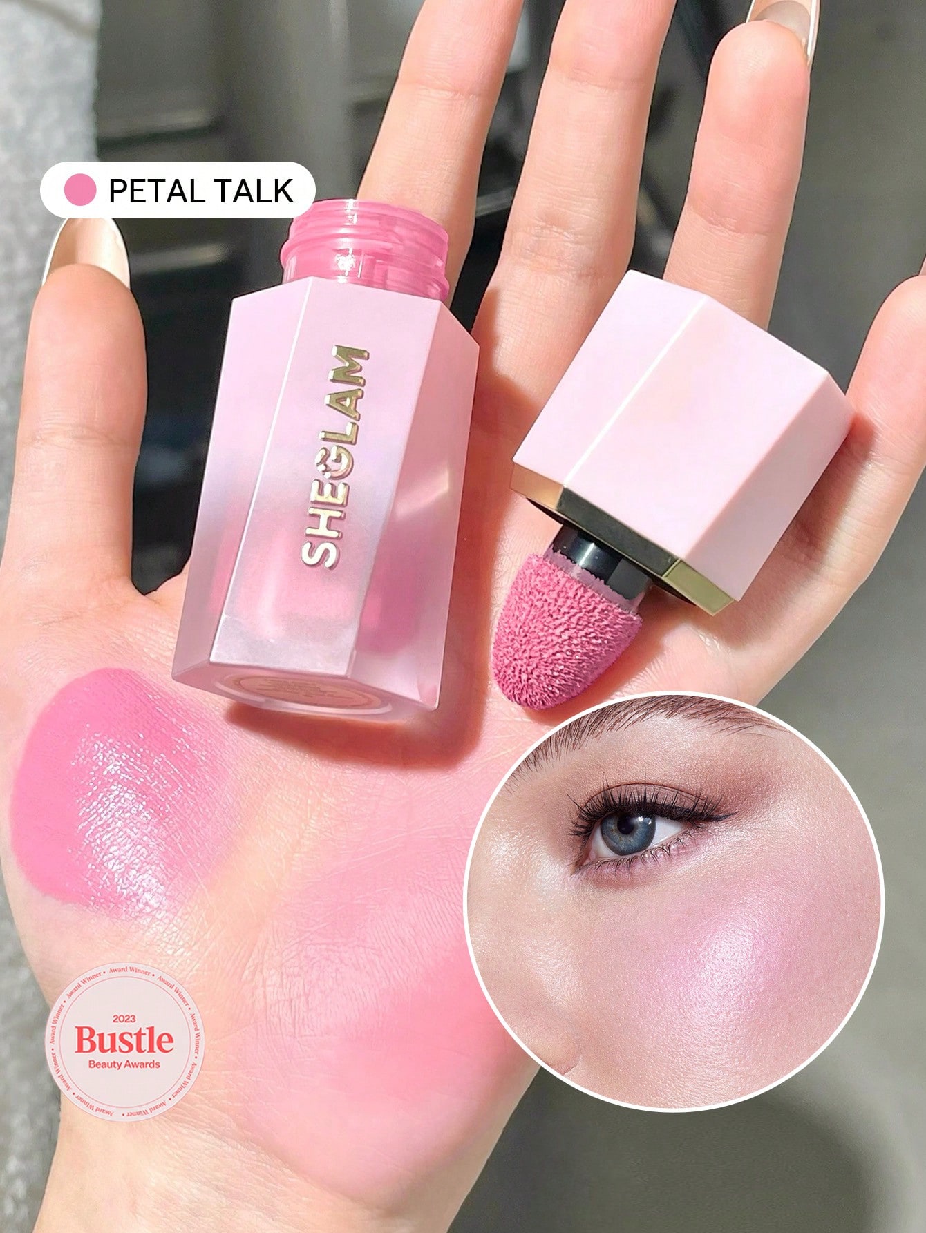 http___img.ltwebstatic.com_v4_j_pi_2025_04_15_3e_17447072713512b53be3144ad522fd2f663664c0e9 SHEGLAM Color Bloom Liquid Blush-Petal Talk Liquid Blush Liquid Waterproof Long Lasting High Pigment Non-Fading Lasting Glow Lightweight Face Makeup Blush Brand Beauty Makeup Face Paint Cosmetic For Women Girls Perfect For Spring Summer Ideal For Y2K Fancy Fashion Suitable For Birthday Mother'S Day Gift Rave Festival Party Ready Best Color - Image 1
