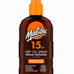 Malibu Sun SPF 15 Non-Greasy Dry Oil Spray for Tanning, Tan Enhancing & Moisturising Body Oil Mist, Water Resistant, 200ml