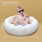 AirSwim Inflatable Paddling Pool, Portable Small Paddling Baby Swimming Pool for Toddlers Ages 0-3 Years Girls and Boys, Indoor& Outdoor, Garden and Backyard Summer Water Party, 90x25 cm (Orange) - Image 9