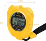 Vicloon Sport Stopwatch Timer, Professional Digital Sport Timer with Stainless Steel Whistle, Large LCD Display Suitable for Football, Basketball, Running,... - Image 3