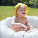 AirSwim Inflatable Paddling Pool, Portable Small Paddling Baby Swimming Pool for Toddlers Ages 0-3 Years Girls and Boys, Indoor& Outdoor, Garden and Backyard Summer Water Party, 90x25 cm (Orange) - Image 3