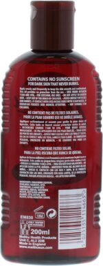 Malibu Sun Bronzing Fast Tanning Oil with Beta Carotene, Hydrating Bronzing Body Oil with Tropical Coconut Fragrance, Water Resistant, 200ml - Image 3