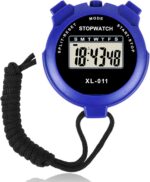 Vicloon Sport Stopwatch Timer, Multi-Function Sport Digital Stopwatch Large Display, Single Lap /Split Memory Stopwatch with12/24 Hour Clock Alarm Calendar...