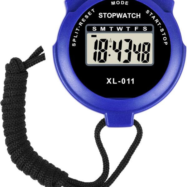 Vicloon Sport Stopwatch Timer, Multi-Function Sport Digital Stopwatch Large Display, Single Lap /Split Memory Stopwatch with12/24 Hour Clock Alarm Calendar...