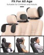 Oasser Car Seat Headrest Pillow, Detachable and Adjustable Double Sided Support Head and Neck for Adult and Kids, Easy to Install, Suitable for Front... - Image 6