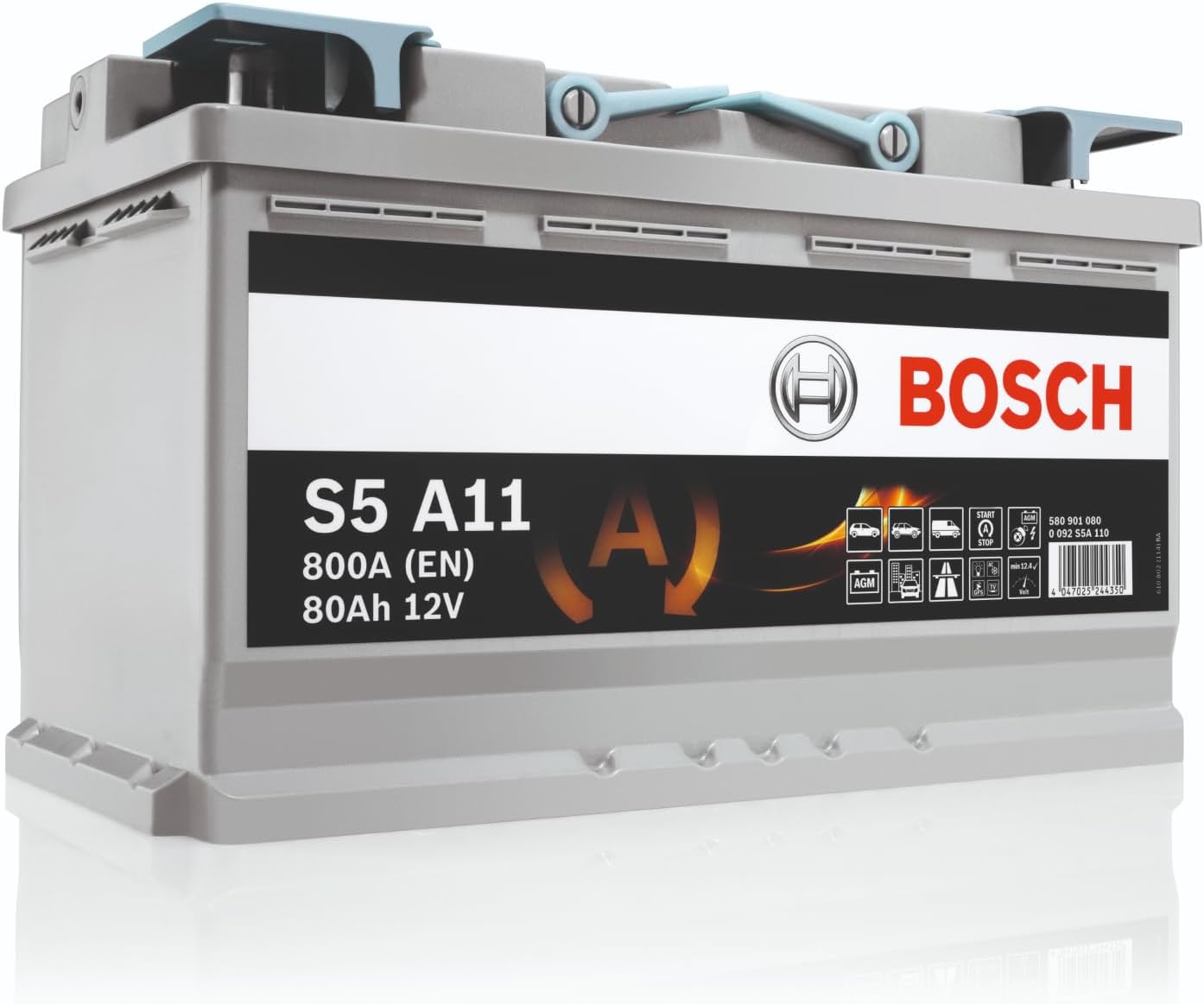 61imZAbIopL._AC_SL1500_ Bosch S5A11 Car Battery 80A / h-800A - Image 1