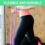 flintronic Fabric Resistance Bands, Exercise Bands Set, Non-Slip Booty Bands with 3/5 Resistance Levels, Workout Fitness Bands for Hips & Glute, Women/Men/Beginners/Yoga, Strength Training - Image 4
