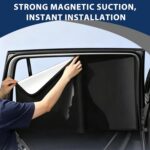 4PCS car curtains, magnetic car window shades, car blackout window covers. Fits most car models, protects privacy, serves as sleep blackout shade and heat... - Image 8