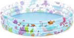 Bestway Deep Dive Inflatable Kids Pool, Sea Theme, 3 Ring Paddling Pool with Underwater Graphics, Easy Inflate Kiddie Outdoor Pool - Image 4
