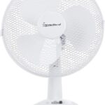 Signature 9” 2 Speed Desk Fan with Oscillation, Adjustable Tilt, White, S40008