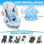 Orzbow Baby Gel Pad, Reversible Car Seat Protector Potty Training Cooling Mat for Babies with EVA, Large Gel Cooling Mat for Baby Car Seats, Pushchairs... - Image 5