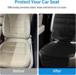 2pcs Car Seat Protectors,Leather Seats Protectors For Child Car Seats With Non-Slip Bottom Waterproof Large Mesh Pockets (black) - Image 5