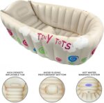 Crystals Inflatable Baby Bath Tub with Temperature Sensor, Foldable Infant & Newborn Baby Bath, Non Slip Support, Travel Toddler Mini Bathtub 0-12 Months - Image 6