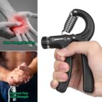 NIYIKOW Hand Grip Strengthener, Grip Strengthener, Forearm Strengthener, Adjustable Resistance 22-132Lbs (10-60kg), Perfect for Musicians Athletes - Image 2