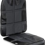 Hauck Sit on Me Car Seat Protector for Child Seats Compatible with ISOFIX, Rear-Facing Car Seats and Infant Carriers, Car Seat Organizer, 47 x 97 cm, Grey