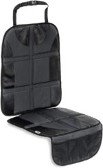 Hauck Sit on Me Car Seat Protector for Child Seats Compatible with ISOFIX, Rear-Facing Car Seats and Infant Carriers, Car Seat Organizer, 47 x 97 cm, Grey