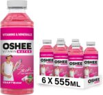 Oshee Vitamin Water – Non-carbonated red grape and dragonfruit flavourOshee Vitamin Water – Non-carbonated red grape and dragonfruit flavour drink with addition of vitamins, zinc and iodine. Pasteurized, 555ml (Pack of 6). drink with addition of vitamins, zinc and iodine. Pasteurized, 555ml (Pack of 6).