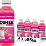 Oshee Vitamin Water – Non-carbonated red grape and dragonfruit flavourOshee Vitamin Water – Non-carbonated red grape and dragonfruit flavour drink with addition of vitamins, zinc and iodine. Pasteurized, 555ml (Pack of 6). drink with addition of vitamins, zinc and iodine. Pasteurized, 555ml (Pack of 6).
