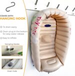 Crystals Inflatable Baby Bath Tub with Temperature Sensor, Foldable Infant & Newborn Baby Bath, Non Slip Support, Travel Toddler Mini Bathtub 0-12 Months - Image 5