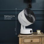 MeacoFan Sefte® Table Fan - 10” Air Circulator with 12 Speeds - Horizontal and Vertical Oscillation - 3 Oscillating Ranges - Ultra-Quiet, Remote Controlled Cooling - Image 2