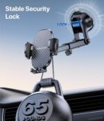Miracase Car Phone Holder for Cars Dashboard Windscreen Desk, 3in 1 Mobile Phone Mount Automobile Cradle 360° Rotatable Stand GPS Vehicle Mount for iPhone... - Image 4