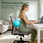 Slim Panda 9 Inch Pilates Ball,23-25cm Exercise Ball for Pilates, Balance, Stability, Workout, Core Training - Image 4