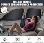 ZATOOTO Car Side Window Shades, Magnetic Car Window Sunshades for Baby UV Protection, Shading, Suitable for Most Vehicles, Easy to attach, 4PCS - Image 4