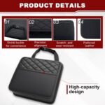 Car Seat Back Hanging Bag,Leather Back Seat Organiser and Storage Back Seat,Multi-Pocket Storage Box Organizer for Trash Phones Documents kids,Auto Seats... - Image 3