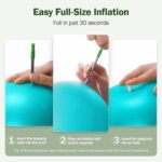 Slim Panda 9 Inch Pilates Ball,23-25cm Exercise Ball for Pilates, Balance, Stability, Workout, Core Training - Image 7