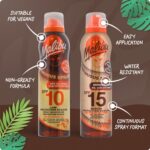 Malibu Sun SPF 15 Continuous Tanning Oil with Coconut Spray, Easy Application, Medium Protection, Moisturising Body Oil Mist, 175ml