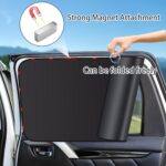 ZATOOTO Car Side Window Shades, Magnetic Car Sunshades for Blockout, Privacy, Opaque, Black, 4PCS - Image 7