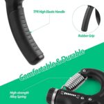 NIYIKOW Hand Grip Strengthener, Grip Strengthener, Forearm Strengthener, Adjustable Resistance 22-132Lbs (10-60kg), Perfect for Musicians Athletes - Image 5