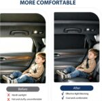 4PCS car curtains, magnetic car window shades, car blackout window covers. Fits most car models, protects privacy, serves as sleep blackout shade and heat... - Image 6