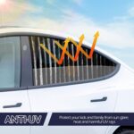 ZATOOTO Side Window Sunshades for Car (2pcs), Magnetic Car Curtain to Block UV Rays and for Privacy, Black - Image 4