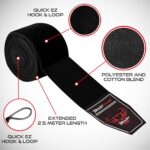 BEAST RAGE Boxing Hand Wraps 2.5/4.5 Meter Martial Arts Bandages Inner Gloves Wrist Support Straps Punching Under Hand Knuckles Heavy Elasticated Training... - Image 4