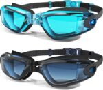 Swim Goggles, 2 Pack Swimming Goggles Anti Fog No Leaking UV Protection for Men Women Adult Youth