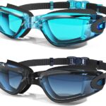 Swim Goggles, 2 Pack Swimming Goggles Anti Fog No Leaking UV Protection for Men Women Adult Youth
