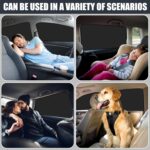 ZATOOTO Car Side Window Shades, Magnetic Car Sunshades for Blockout, Privacy, Opaque, Black, 4PCS - Image 5