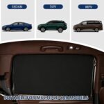 4PCS car curtains, magnetic car window shades, car blackout window covers. Fits most car models, protects privacy, serves as sleep blackout shade and heat... - Image 3