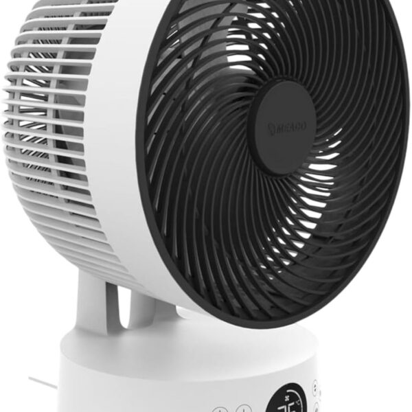 MeacoFan Sefte® Table Fan - 10” Air Circulator with 12 Speeds - Horizontal and Vertical Oscillation - 3 Oscillating Ranges - Ultra-Quiet, Remote Controlled Cooling