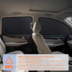 ZATOOTO Car Side Window Shades, Magnetic Car Window Sunshades for Baby UV Protection, Shading, Suitable for Most Vehicles, Easy to attach, 4PCS - Image 3