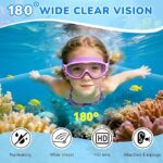SHINER Kids Swimming Goggles for 3-15 with Earplugs Large Frame Anti-Fog/UV No Leak Swim Goggles for Boys Girls Toddler 2PCS - Image 3